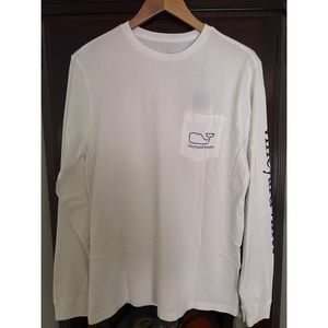 Vineyard Vines Whale Long Sleeve Pocket Tee